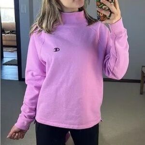 Champion pink mock neck sweatshirt